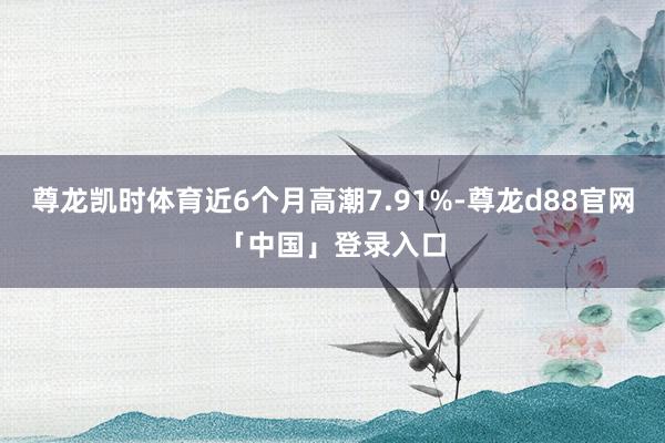 尊龙凯时体育近6个月高潮7.91%-尊龙d88官网「中国」登录入口